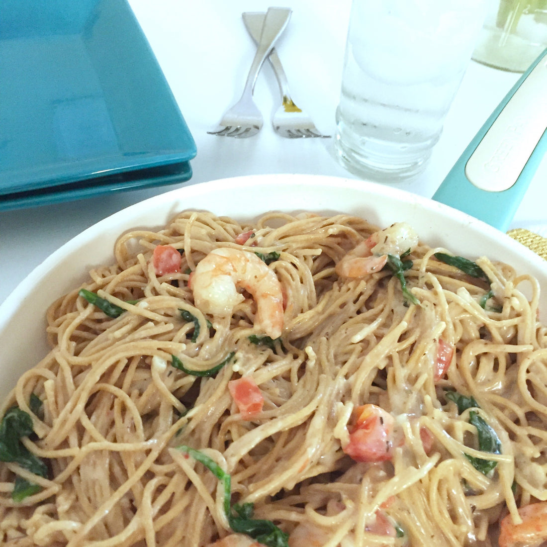 Seafood During Pregnancy & A Healthy Shrimp Alfredo Pasta Recipe