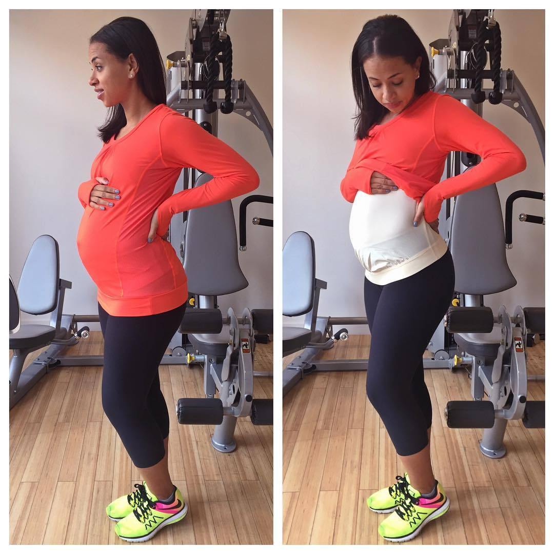 Dynamic Maternity Shirt with Mumband Pregnancy Belly Support - Mumberry