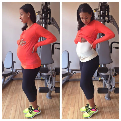 Dynamic Maternity Shirt with Mumband Pregnancy Belly Support - Mumberry
