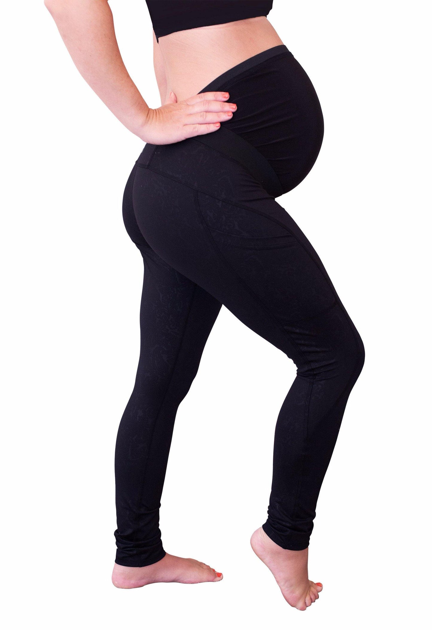 Mumberry® Power Maternity Leggings with Belly Band Support