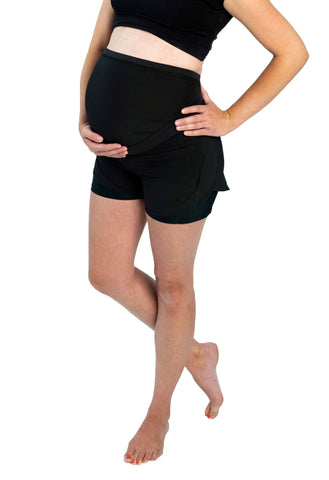 Bella Maternity Yoga Shorts with Mumband® - Mumberry